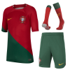 Kids Portugal Home Soccer Jersey Whole Kit (Jersey+Shorts+Socks) 2022/23 Nike - World Cup 2022