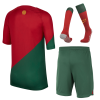 Kids Portugal Home Soccer Jersey Whole Kit (Jersey+Shorts+Socks) 2022/23 Nike - World Cup 2022