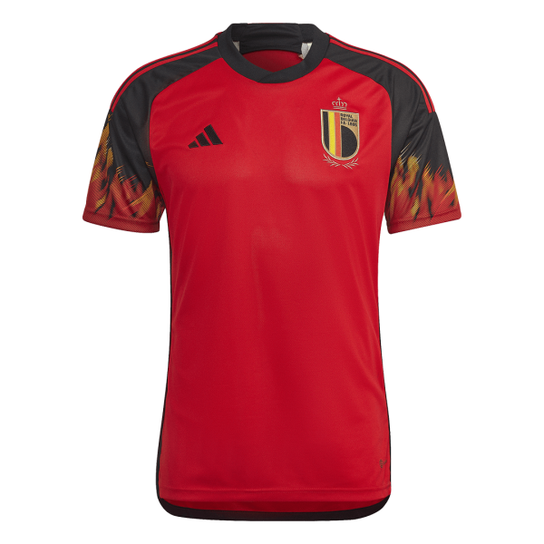 Men's Replica Belgium Home Soccer Jersey Shirt 2022 Adidas - World Cup 2022