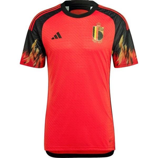 Men's Authentic Belgium Home Soccer Jersey Shirt 2022 Adidas - World Cup 2022