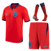 Kids England Away Soccer Jersey Whole Kit (Jersey+Shorts+Socks) 2022 Nike - Wrold Cup 2022