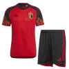 Men's Replica Belgium Home Soccer Jersey Kit (Jersey+Shorts) 2022 Adidas - World Cup 2022