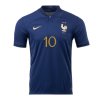 Men's Replica MBAPPE #10 France Home Soccer Jersey Shirt 2022 Nike - World Cup 2022