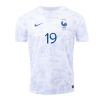 Men's Replica BENZEMA #19 France Away Soccer Jersey Shirt 2022 Nike - World Cup 2022