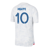 Men's Authentic MBAPPE #10 France Away Soccer Jersey Shirt 2022 Nike World Cup 2022