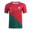 Men's Replica RONALDO #7 Portugal Home Soccer Jersey Shirt 2022 Nike - World Cup 2022