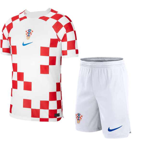 Men's Replica Croatia Home Soccer Jersey Kit (Jersey+Shorts) 2022 Nike - World Cup 2022