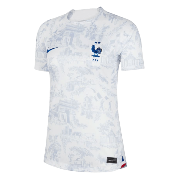 Women's Replica France Away Soccer Jersey Shirt 2022 Nike - World Cup 2022