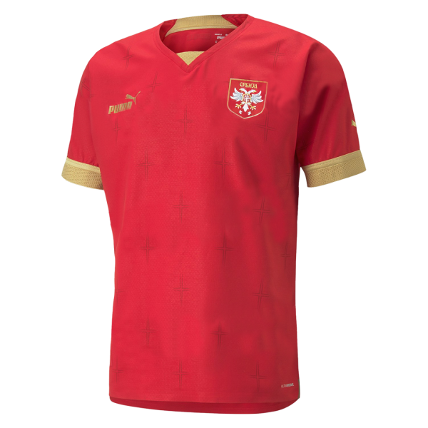Men's Replica Serbia Home Soccer Jersey Shirt 2022 Puma - World Cup 2022 | Serbia