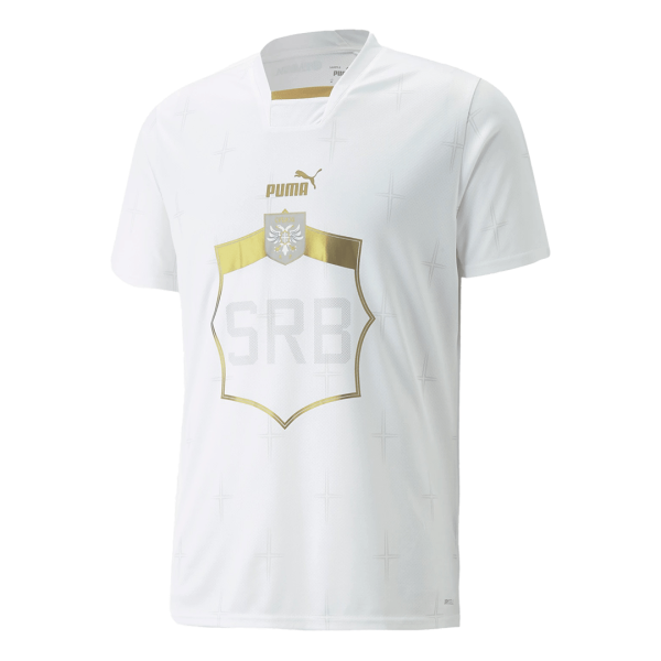 Men's Replica Serbia Away Soccer Jersey Shirt 2022 Puma - World Cup 2022 | Serbia