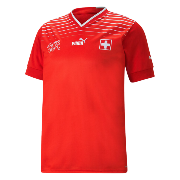 Men's Replica Switzerland Home Soccer Jersey Shirt 2022 Puma - World Cup 2022 | Switzerland
