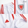 Kids Wales Home Soccer Jersey Kit (Jersey+Shorts) 2022 Adidas