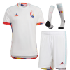 Men's Replica Belgium Away Soccer Jersey Whole Kit (Jersey+Shorts+Socks) 2022 Adidas - World Cup 2022