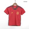 Kids Spain Home Soccer Jersey Whole Kit (Jersey+Shorts+Socks) 2022 Adidas - Wrold Cup 2022