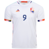 Men's Replica R.LUKAKU #9 Belgium Away Soccer Jersey Shirt 2022 Adidas - World Cup 2022