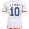 Men's Replica E. HAZARD #10 Belgium Away Soccer Jersey Shirt 2022 Adidas - World Cup 2022