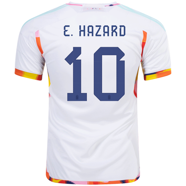 Men's Replica E. HAZARD #10 Belgium Away Soccer Jersey Shirt 2022 Adidas - World Cup 2022