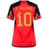 Women's Replica E. HAZARD #10 Belgium Home Soccer Jersey Shirt 2022 Adidas