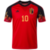Men's Replica E. HAZARD #10 Belgium Home Soccer Jersey Shirt 2022 Adidas - World Cup 2022