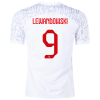 Men's Replica LEWANDOWSKI #9 Poland Home Soccer Jersey Shirt 2022 Nike - World Cup 2022