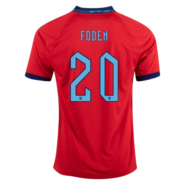 Men's Replica FODEN #20 England Away Soccer Jersey Shirt 2022 Nike - World Cup 2022