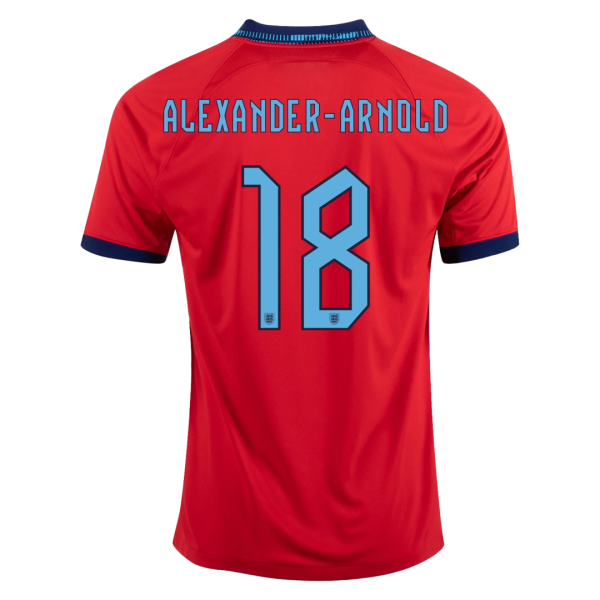 Men's Replica ALEXANDER-ARNOLD #18 England Away Soccer Jersey Shirt 2022 Nike - World Cup 2022