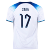 Men's Replica SAKA #17 England Home Soccer Jersey Shirt 2022 Nike - World Cup 2022