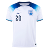 Men's Replica FODEN #20 England Home Soccer Jersey Shirt 2022 Nike - World Cup 2022