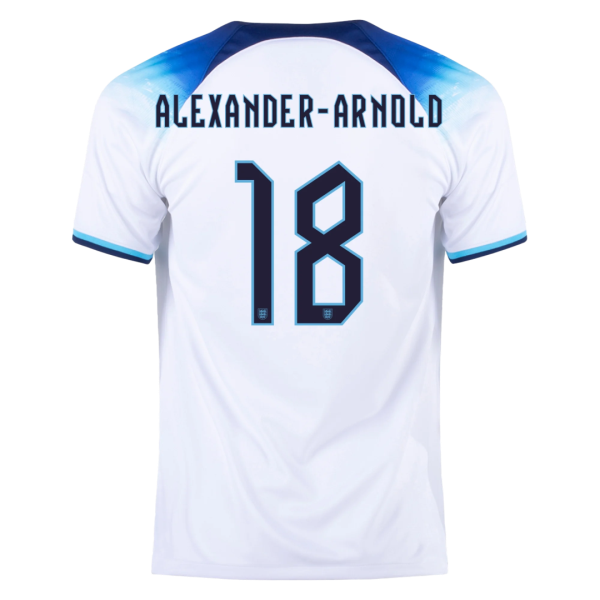 Men's Replica ALEXANDER-ARNOLD #18 England Home Soccer Jersey Shirt 2022 Nike - World Cup 2022