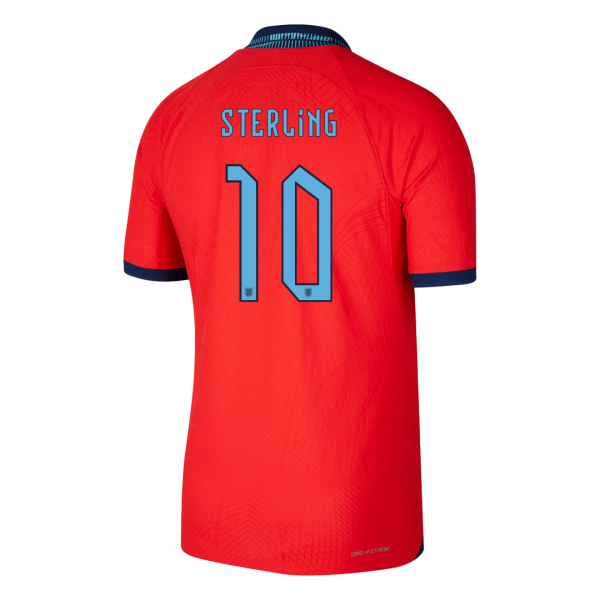 Men's Authentic STERLING #10 England Away Soccer Jersey Shirt 2022 Nike World Cup 2022