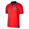 Men's Authentic SAKA #17 England Away Soccer Jersey Shirt 2022 Nike World Cup 2022