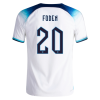 Men's Authentic FODEN #20 England Home Soccer Jersey Shirt 2022 Nike World Cup 2022