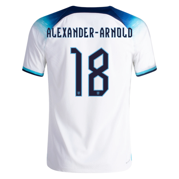 Men's Authentic ALEXANDER-ARNOLD #18 England Home Soccer Jersey Shirt 2022 Nike World Cup 2022