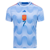 Men's Replica MORATA #7 Spain Away Soccer Jersey Shirt 2022 Adidas - World Cup 2022