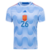 Men's Replica PEDRI #26 Spain Away Soccer Jersey Shirt 2022 Adidas - World Cup 2022
