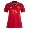 Women's Replica PEDRI #26 Spain Home Soccer Jersey Shirt 2022 Adidas