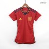 Women's Replica PEDRI #26 Spain Home Soccer Jersey Shirt 2022 Adidas