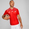 Men's Replica XHAKA #10 Switzerland Home Soccer Jersey Shirt 2022 Puma - World Cup 2022