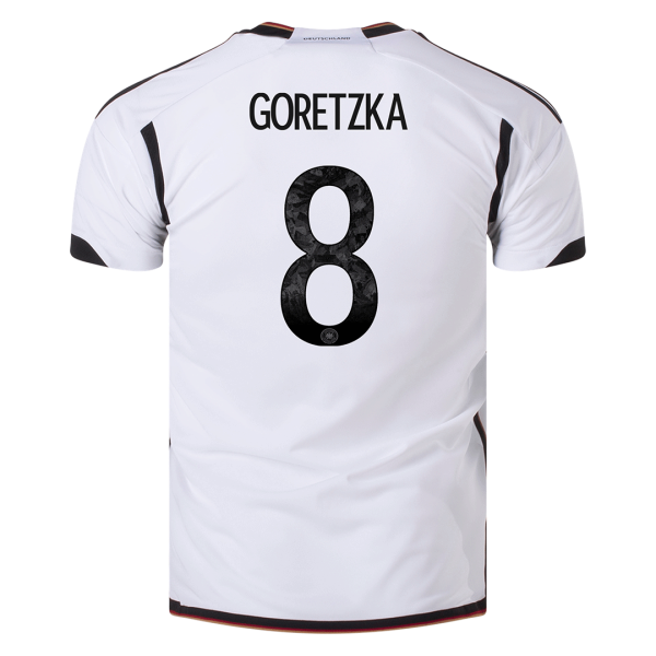 Men's Replica GORETZKA #8 Germany Home Soccer Jersey Shirt 2022 Adidas - World Cup 2022