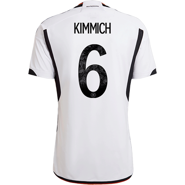 Men's Replica KIMMICH #6 Germany Home Soccer Jersey Shirt 2022 Adidas - World Cup 2022