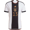 Men's Replica MÜLLER #13 Germany Home Soccer Jersey Shirt 2022 Adidas - World Cup 2022