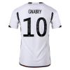 Men's Authentic GNABRY #10 Germany Home Soccer Jersey Shirt 2022 Adidas World Cup 2022