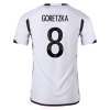 Men's Authentic GORETZKA #8 Germany Home Soccer Jersey Shirt 2022 Adidas World Cup 2022