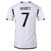 Men's Authentic HAVERTZ #7 Germany Home Soccer Jersey Shirt 2022 Adidas World Cup 2022