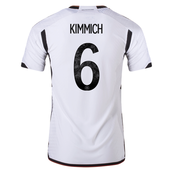 Men's Authentic KIMMICH #6 Germany Home Soccer Jersey Shirt 2022 Adidas World Cup 2022