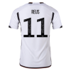 Men's Authentic REUS #11 Germany Home Soccer Jersey Shirt 2022 Adidas World Cup 2022
