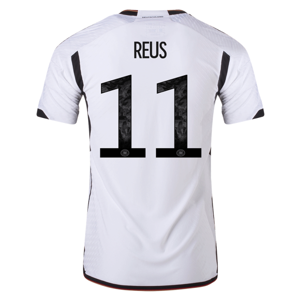 Men's Authentic REUS #11 Germany Home Soccer Jersey Shirt 2022 Adidas World Cup 2022
