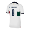Men's Replica B.FERNANDES #8 Portugal Away Soccer Jersey Shirt 2022 Nike - World Cup 2022