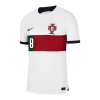 Men's Replica B.FERNANDES #8 Portugal Away Soccer Jersey Shirt 2022 Nike - World Cup 2022