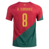 Men's Replica B.FERNANDES #8 Portugal Home Soccer Jersey Shirt 2022 Nike - World Cup 2022